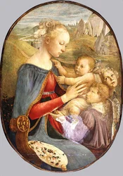 Madonna con bambino e due angeli